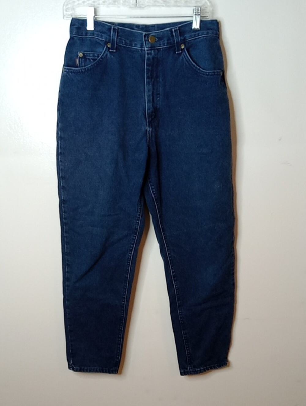 Riders Women's Size 12 Petite Dark Indigo Denim Jeans. Athleisure